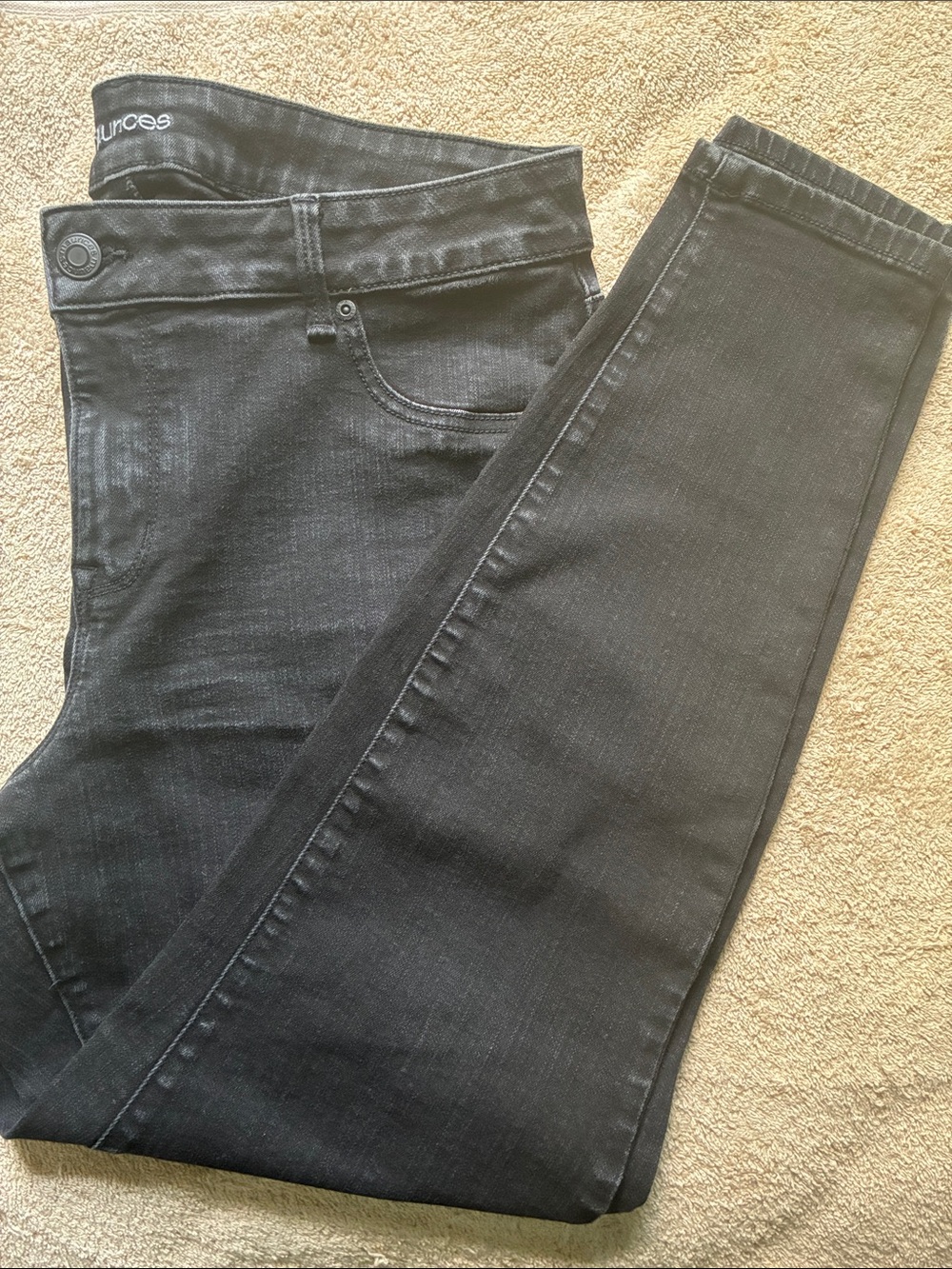 Maurices 18W Black Skinny Jeans